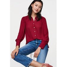 Frugal Friday’s Workwear Report: Shirred Yoke Blouse