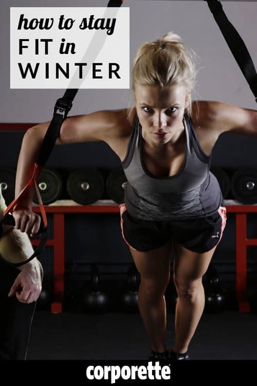 Wondering how to stay fit in winter? After all, so many professional women prefer running or outside things like hiking, but what are your favorite ways to stay fit if it's too cold, slushy, or slippery to go outside? What if you can't motivate to get to CrossFit or OrangeTheory if it's too cold? We rounded up some favorites for exercise, and asked the readers what they're into now. 