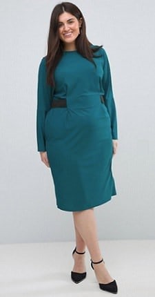 Thursday's Workwear Report: Midi Dress with Elastic Waist Detail