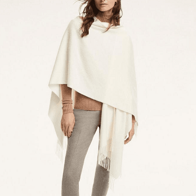 cashmere ruana wrap from Brooks Brothers