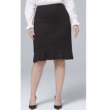 pinstriped skirt for work