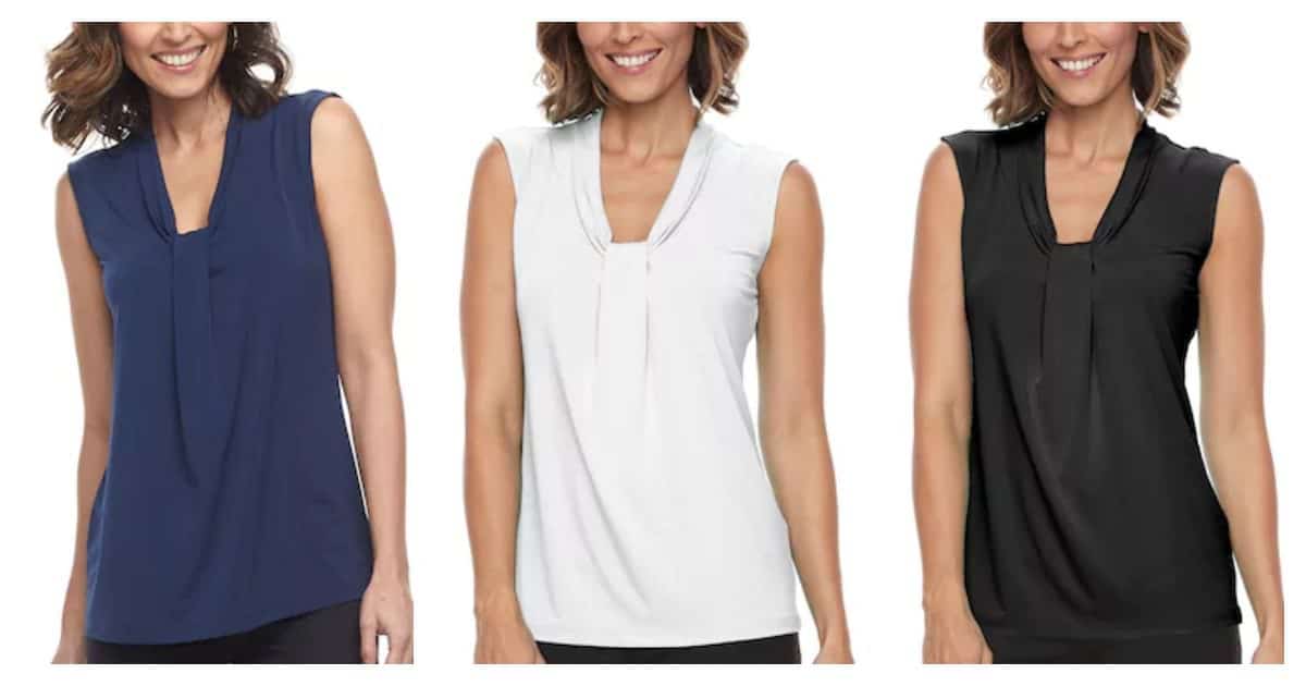 affordable sleeveless top for work