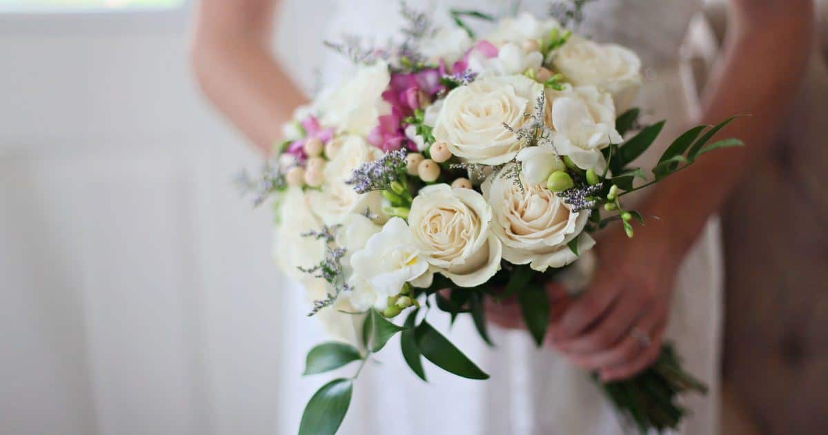 how to handle wedding etiquette at work -- business etiquette tips - image of a bridal bouquet