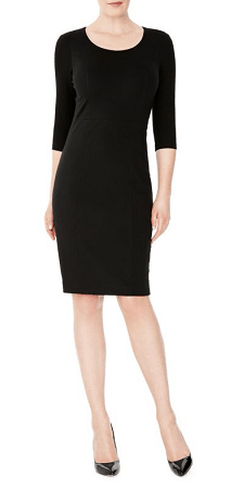 Amelia Three-Quarter Sleeve Sheath Dress