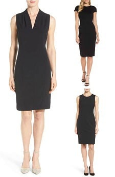 classic sheath dresses for evening