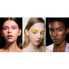 collage of 3 women wearing pastel makeup