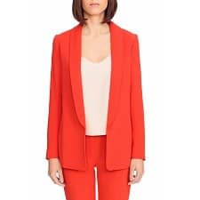 Vintage Butte Knit 2 Piece Leisure Pant Suit Women’s Size 12 coral orange  60 70