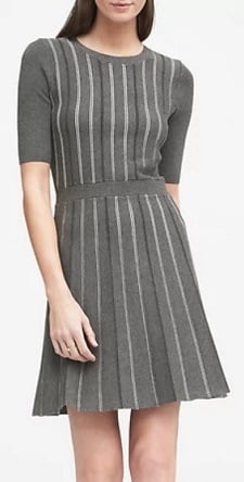 Thursday's Workwear Report: Stripe Fit and Flare Sweater Dress 