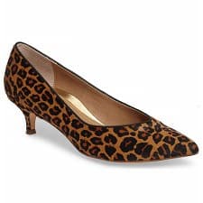 vionic josie kitten heel leopard