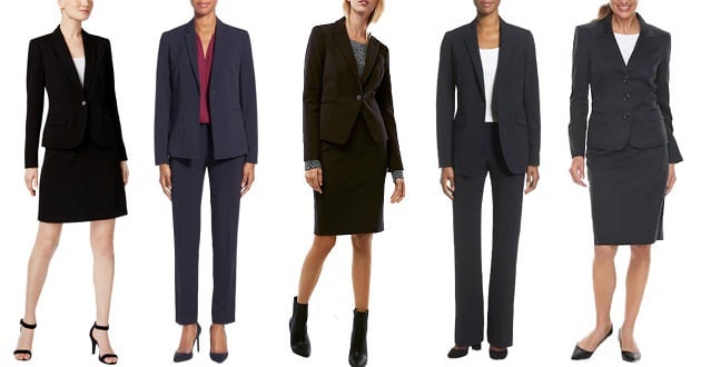 womens suit with flats