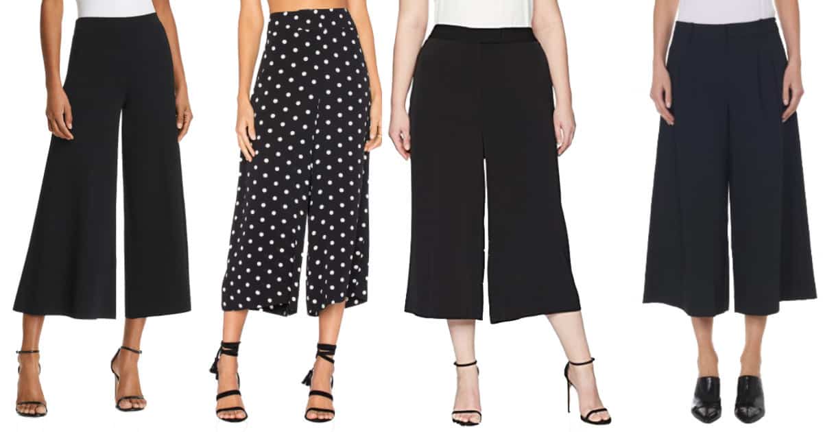 how to wear culottes to work 2018