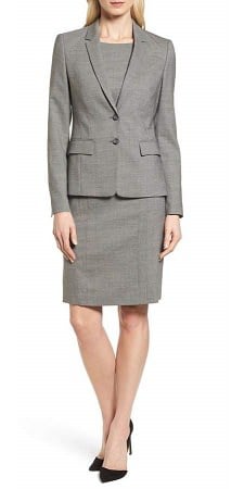 hugo boss skirt suits