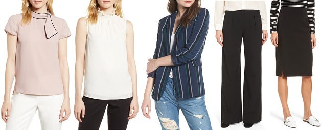 nordstrom anniversary sale 2018 picks under 200 - stylish tops and bottoms for work under $60!