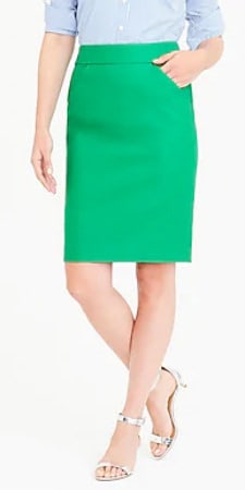 pencil skirts for work - No. 2 doubleserge cotton J.Crew