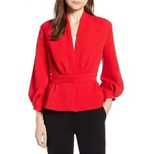 jacket with peplum detail