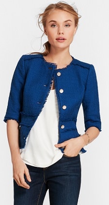 royal blue tweed jacket from red fleece