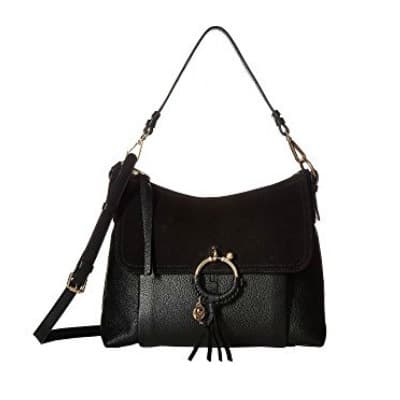 Coffee Break: Medium Joan Suede & Leather Shoulder Bag