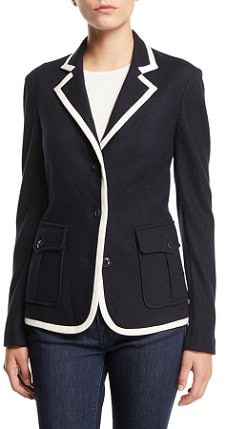 Splurge Monday's Workwear Report: Uni Button-Front Wool Blazer