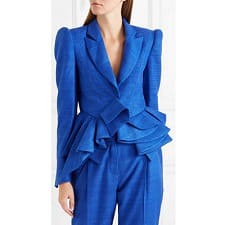 jacket with peplum detail