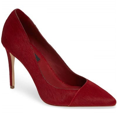 Coffee Break: Rain Genuine Calf Hair Pointy Toe Pump - Corporette.com