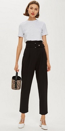 High waisted hot sale peg pants