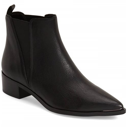 black ankle boots for work