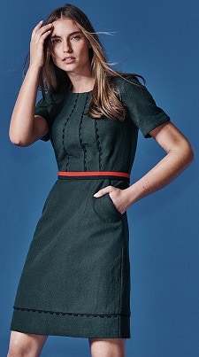 Dream 3/4 Sleeve Dress: Giverny