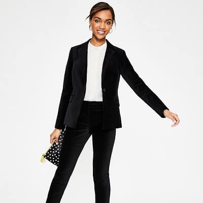 black velvet blazer