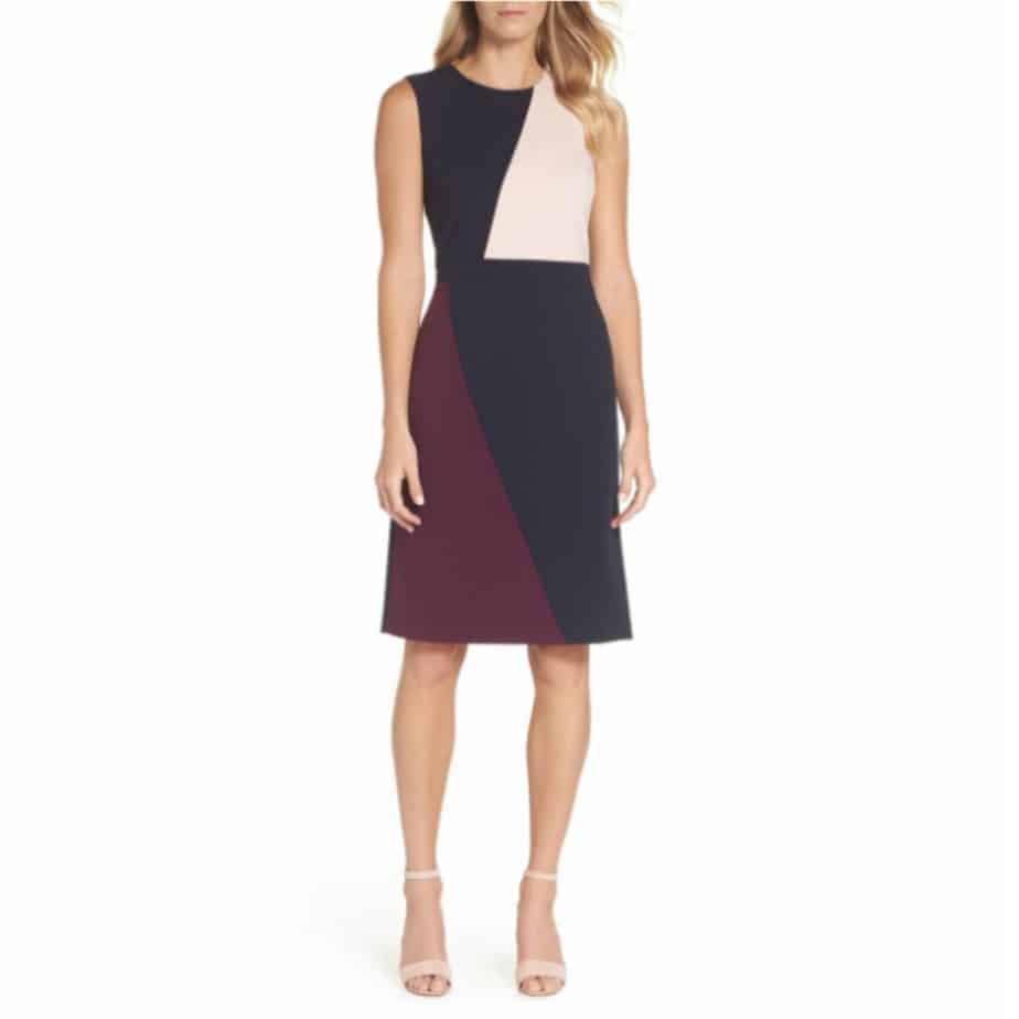 Thursday's Workwear Report: Scuba Colorblock Sheath Dress - Corporette.com