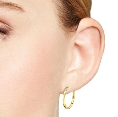 endless hoop earrings