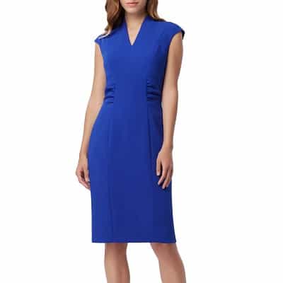 Tahari cap sleeve hot sale crepe sheath dress