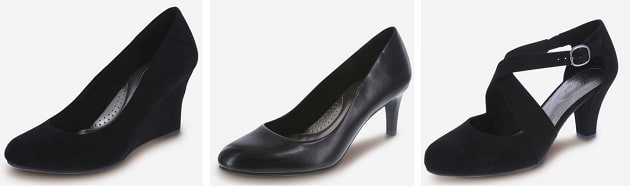 comfortable black heels
