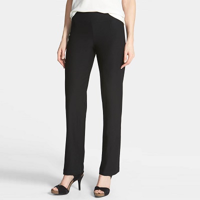 petite navy work trousers