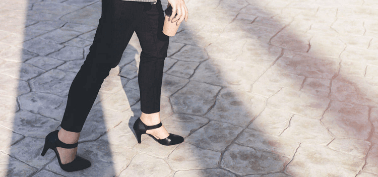 Tan Comfort Slip on Block Heels N91229 - Pepitoes