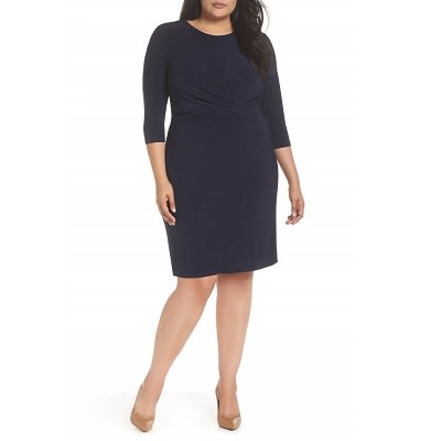 Wednesday's Workwear Report: Ruched Waist Sheath Dress - Corporette.com