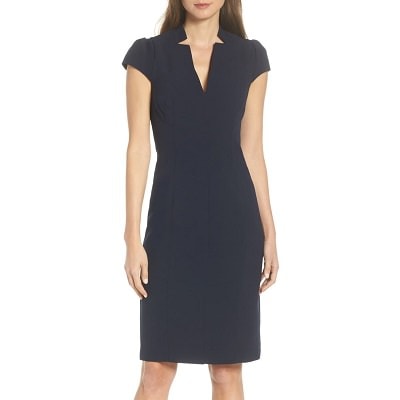 Wednesday's Workwear Report: V-Neck Sheath Dress - Corporette.com