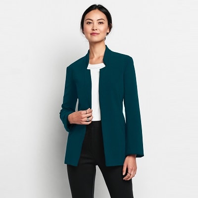KASPER - Petite Linen Shawl-Collar Blazer – Beyond Marketplace