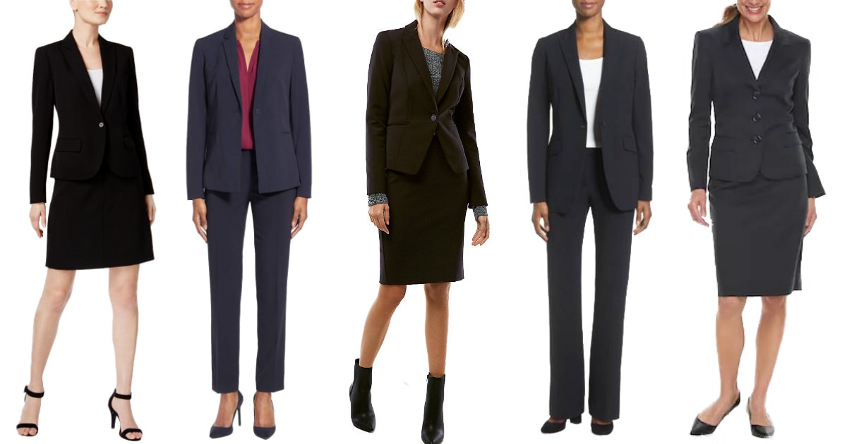 calvin klein womens pant suit