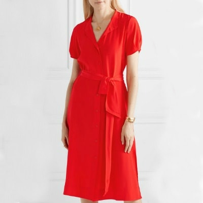 Splurge Monday's Workwear Report: Addilyn Silk Crepe de Chine Midi