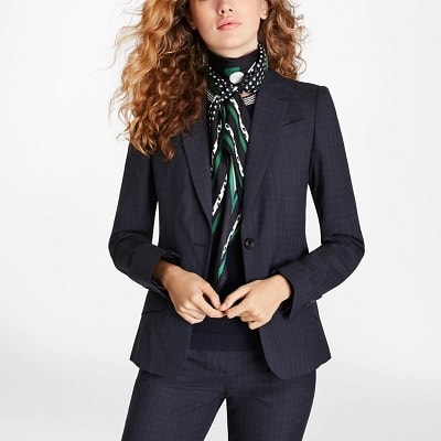 classic pants suit in wool