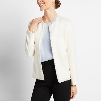 The Hunt: Stylish White Blazers for Work - Corporette.com