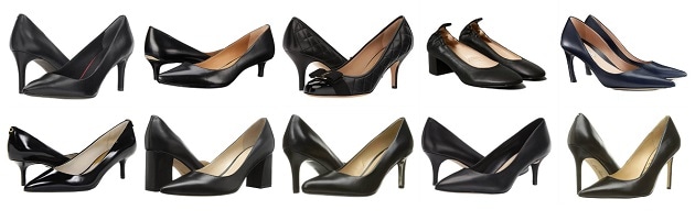 black high heels for work