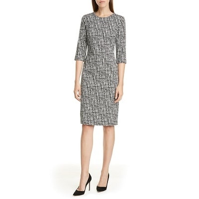 Splurge Tuesday's Workwear Report: Decka Stretch Jacquard Sheath Dress ...