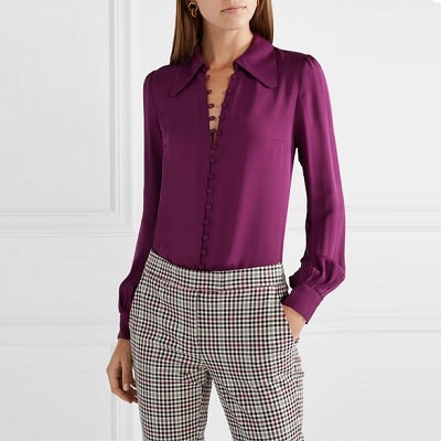 Tuesday's Workwear Report: Silk-Crepe Shirt - Corporette.com