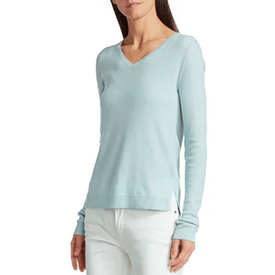 Brunello Cucinelli - Clay Cashmere Elbow Patch V-Neck Sweater