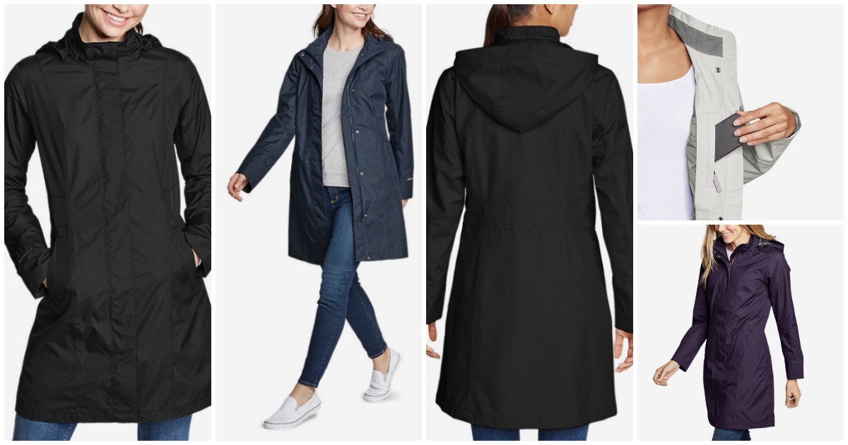 Eddie bauer women's girl on the go trench coat sale