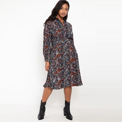 Wednesday's Workwear Report: Printed Midi Shirtdress - Corporette.com