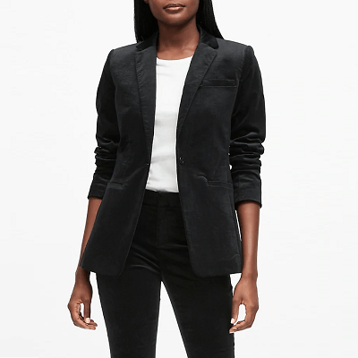 black velvet blazer