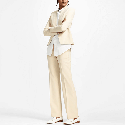 Ladies winter white pant hot sale suit