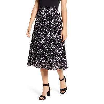 Frugal Friday's Workwear Report: Palm Print Midi Skirt - Corporette.com